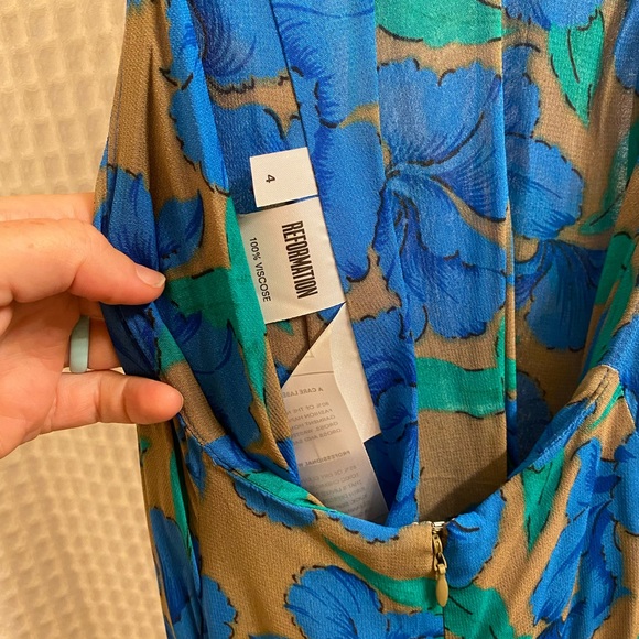 Reformation Backless Floral Dress - Picture 4 of 5